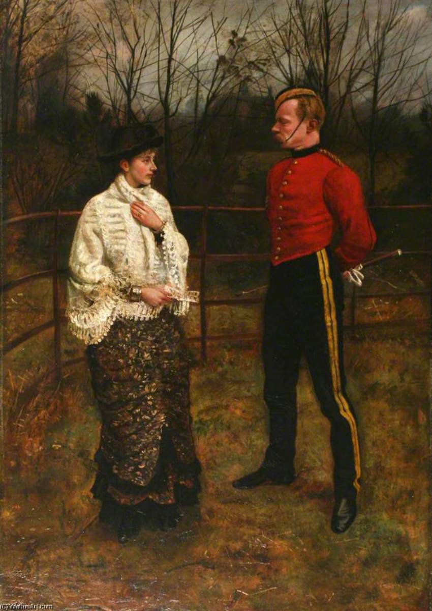 A Woman With A Soldier — William Edward Milner