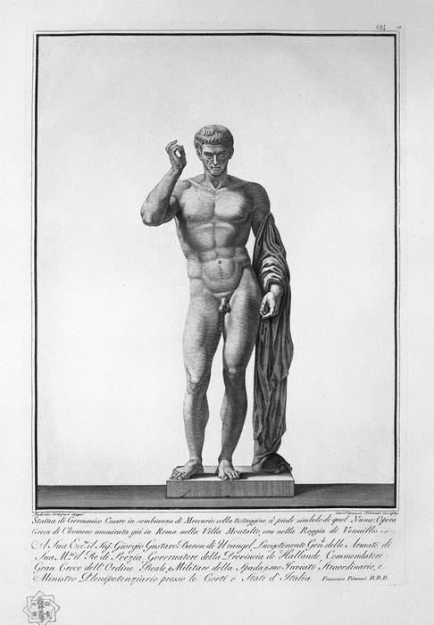 Germanicus In The Guise Of Mercury — Giovanni Battista Piranesi