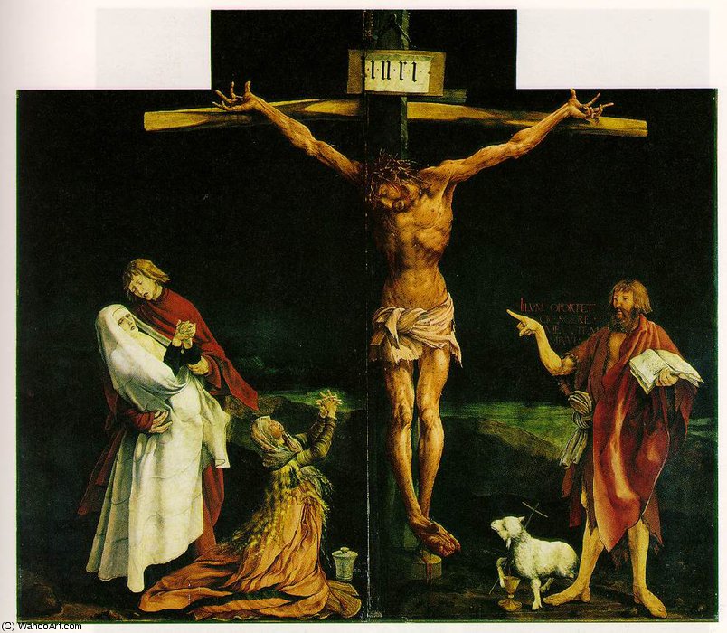 Isenheimaltaret (korsfästelsen) — Matthias Grünewald