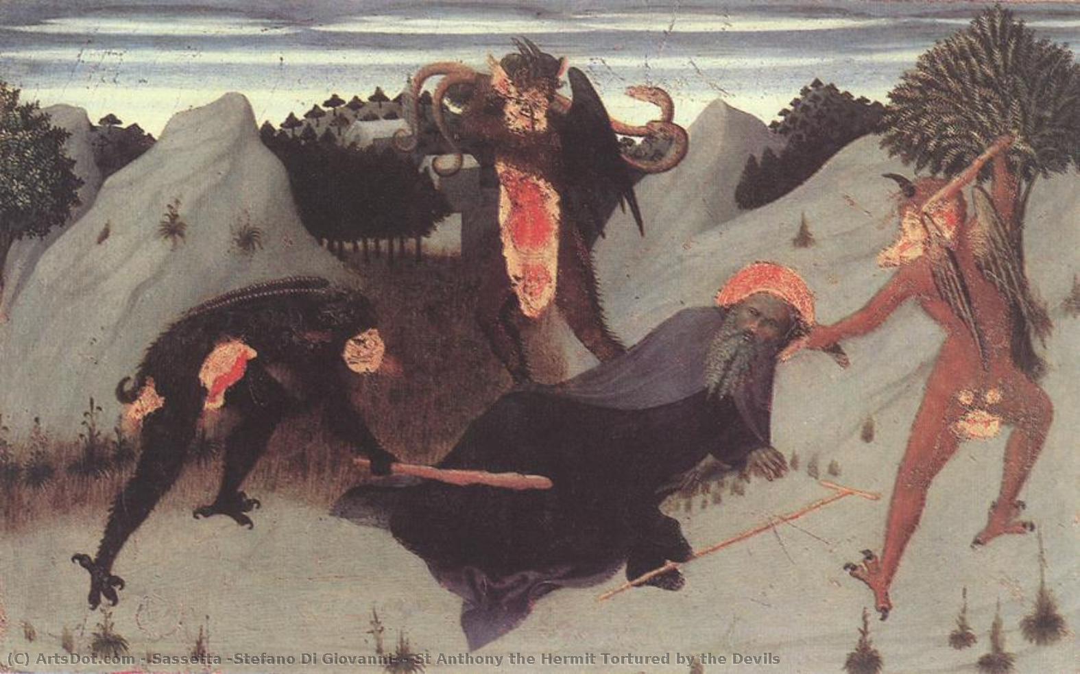 St Anthony The Hermit Tortured By The Devils — Sassetta (stefano Di Giovanni)