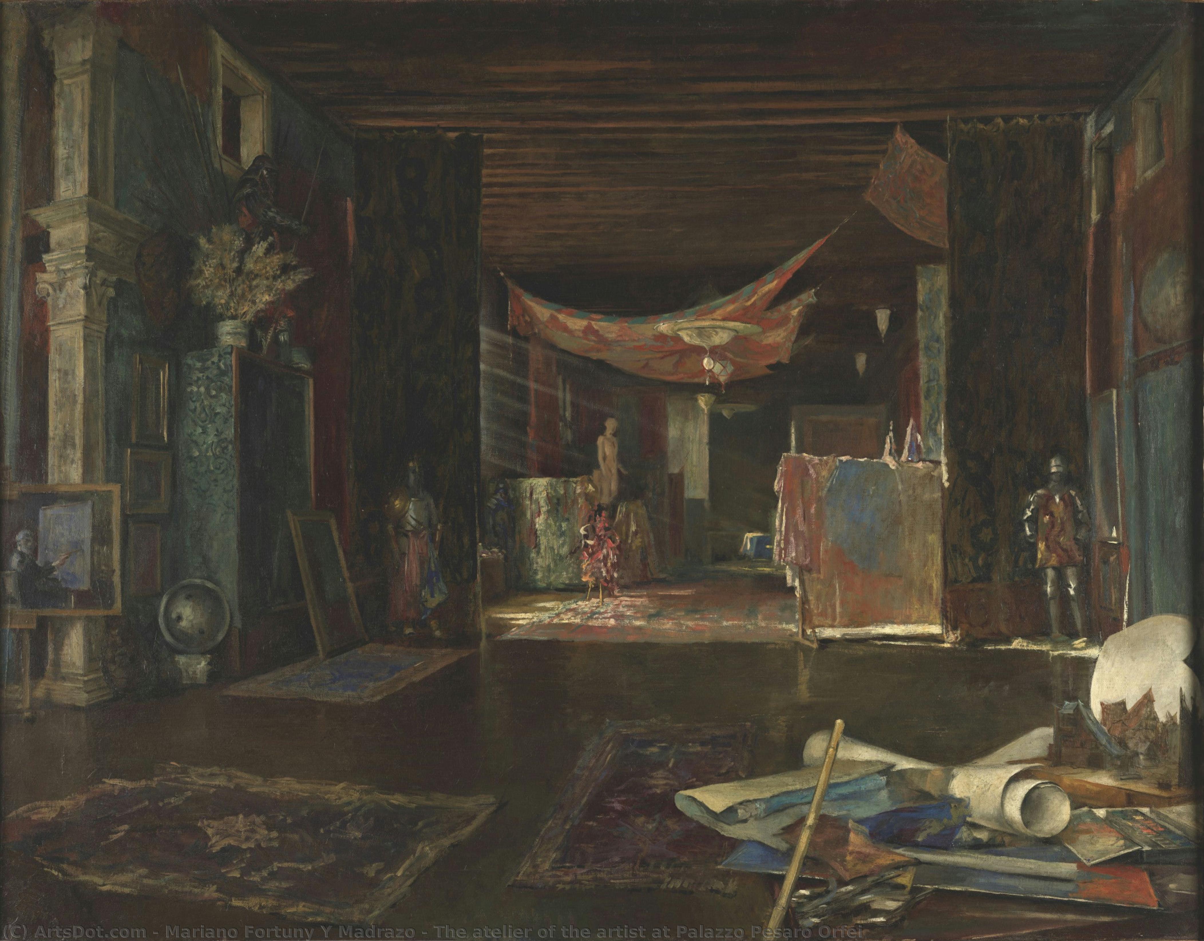 The Atelier Of The Artist At Palazzo Pesaro Orfei — Mariano Fortuny Y Madrazo
