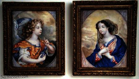 A Pair Of Miniatures Depicting The Annunciation — Henri Gascard
