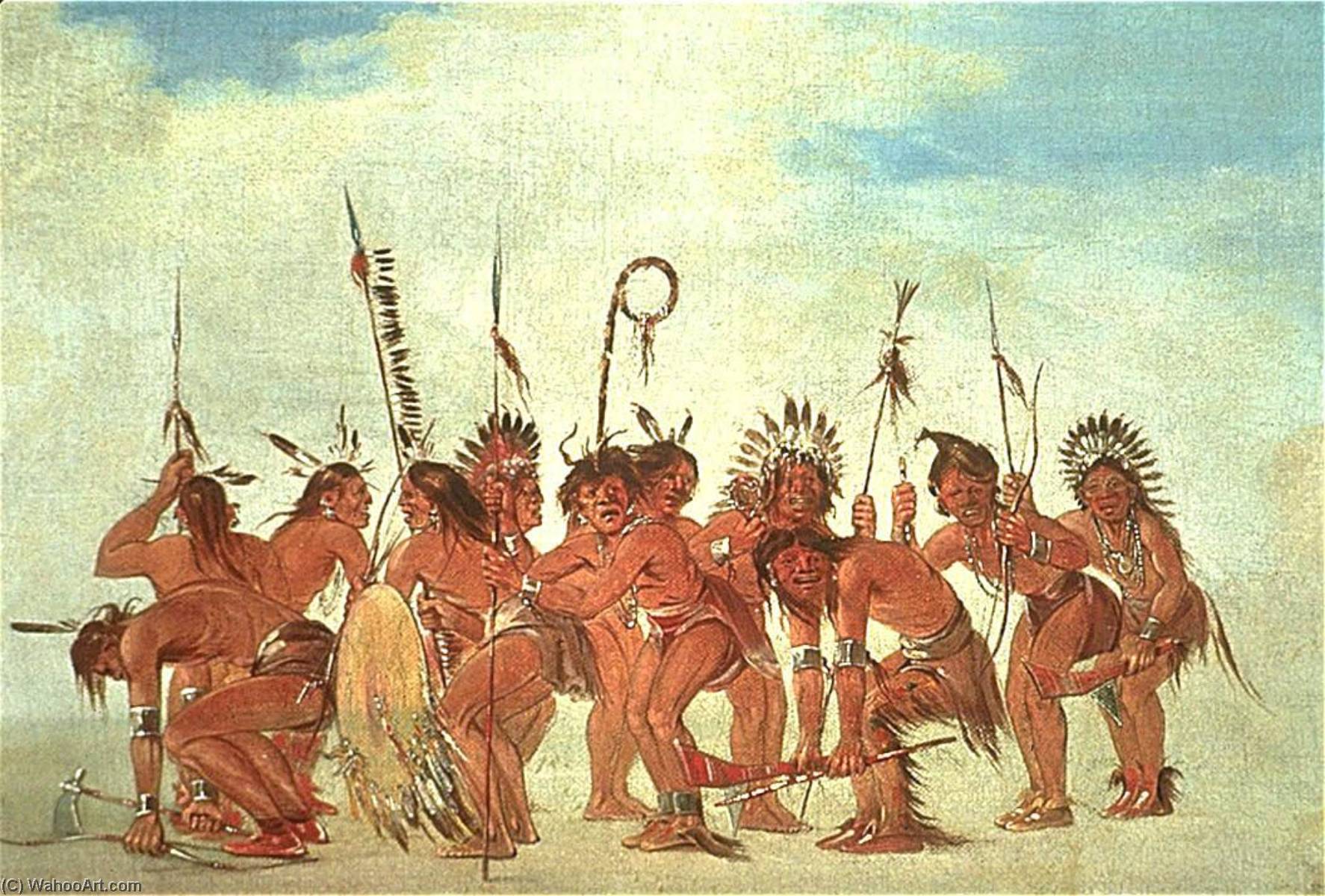 Braves' Dance At Fort Snelling — George Catlin