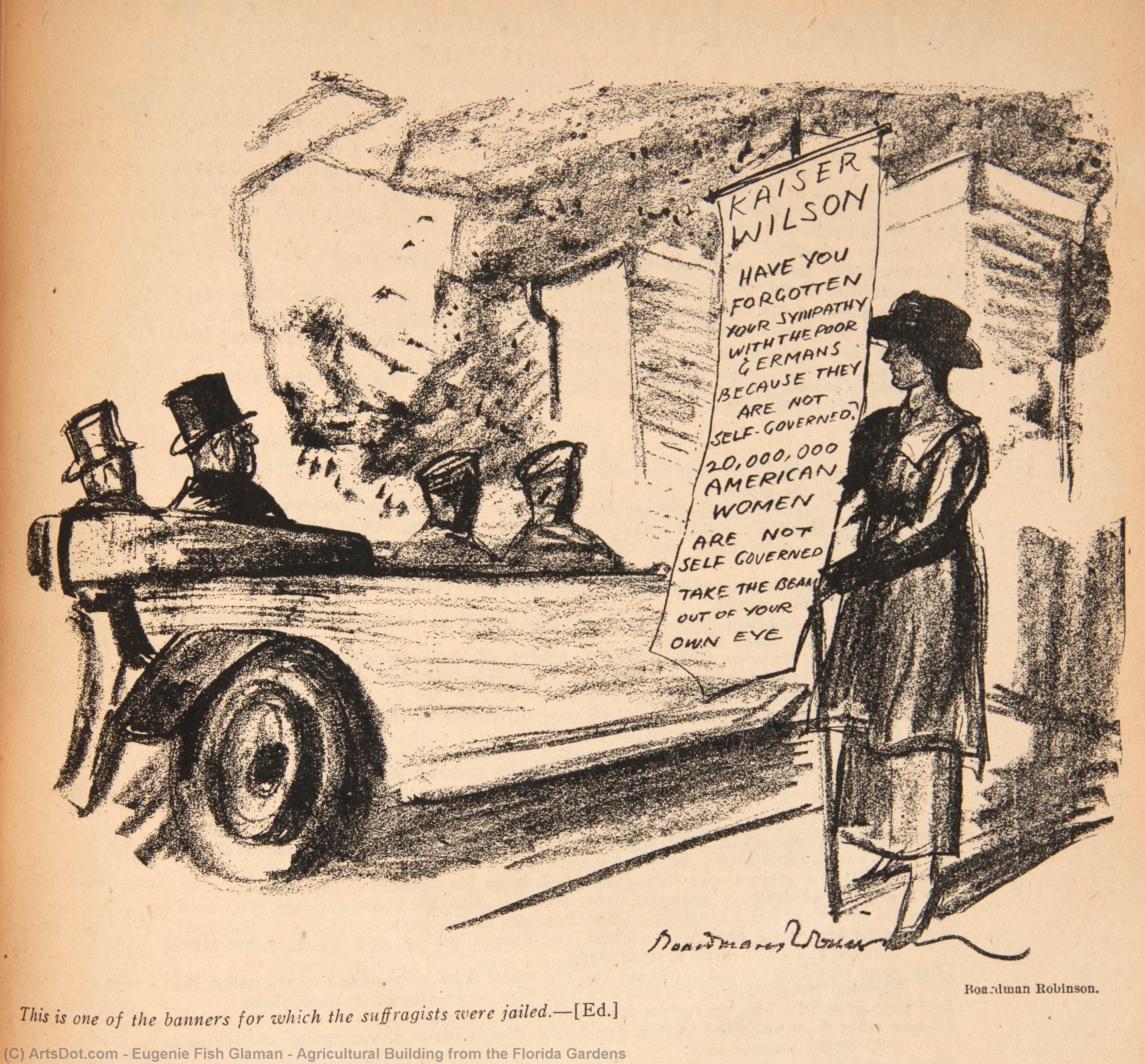 Agricultural Building From The Florida Gardens — Eugenie Fish Glaman
