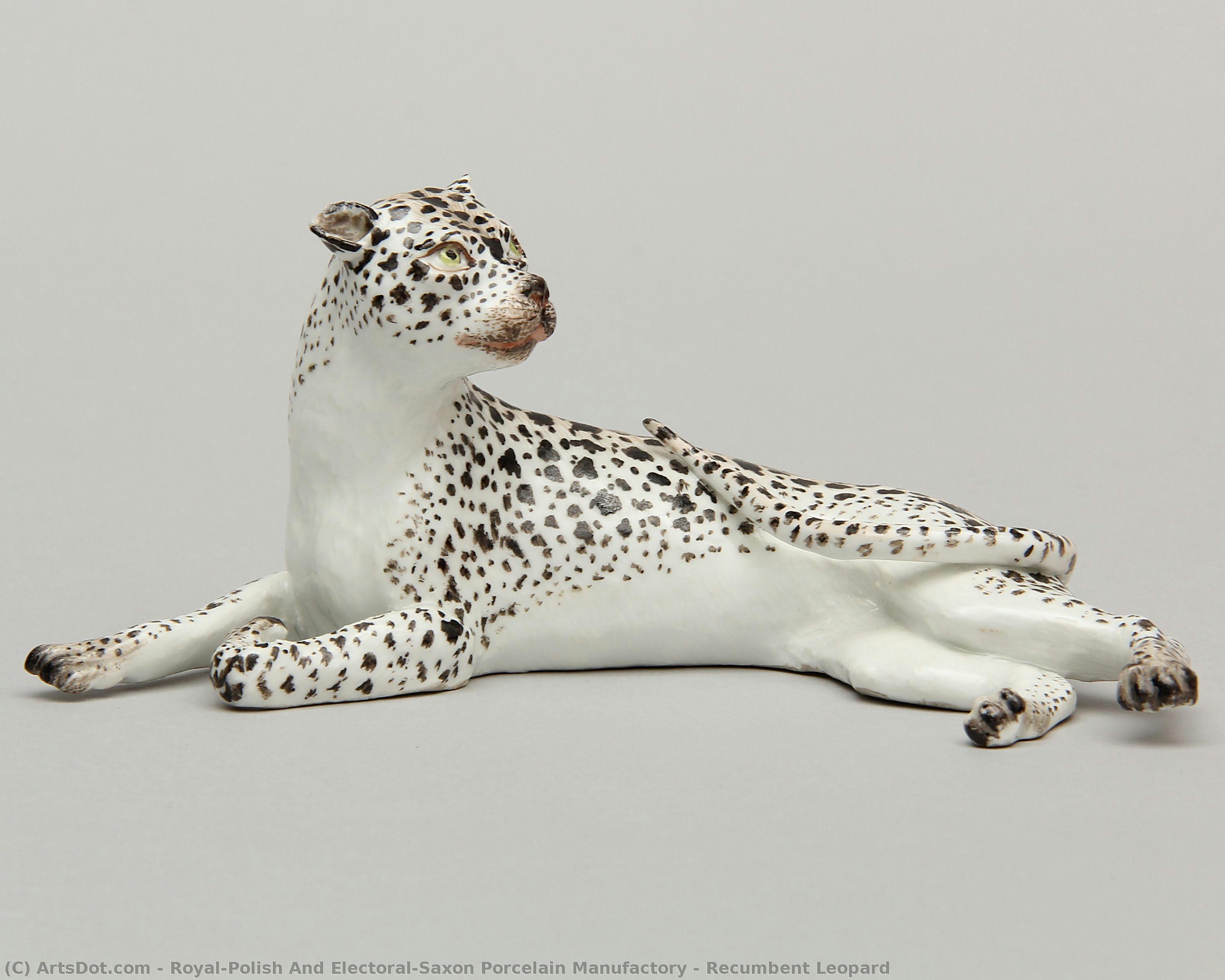 Recumbent Leopard — Royal-polish And Electoral-saxon Porcelain Manufactory