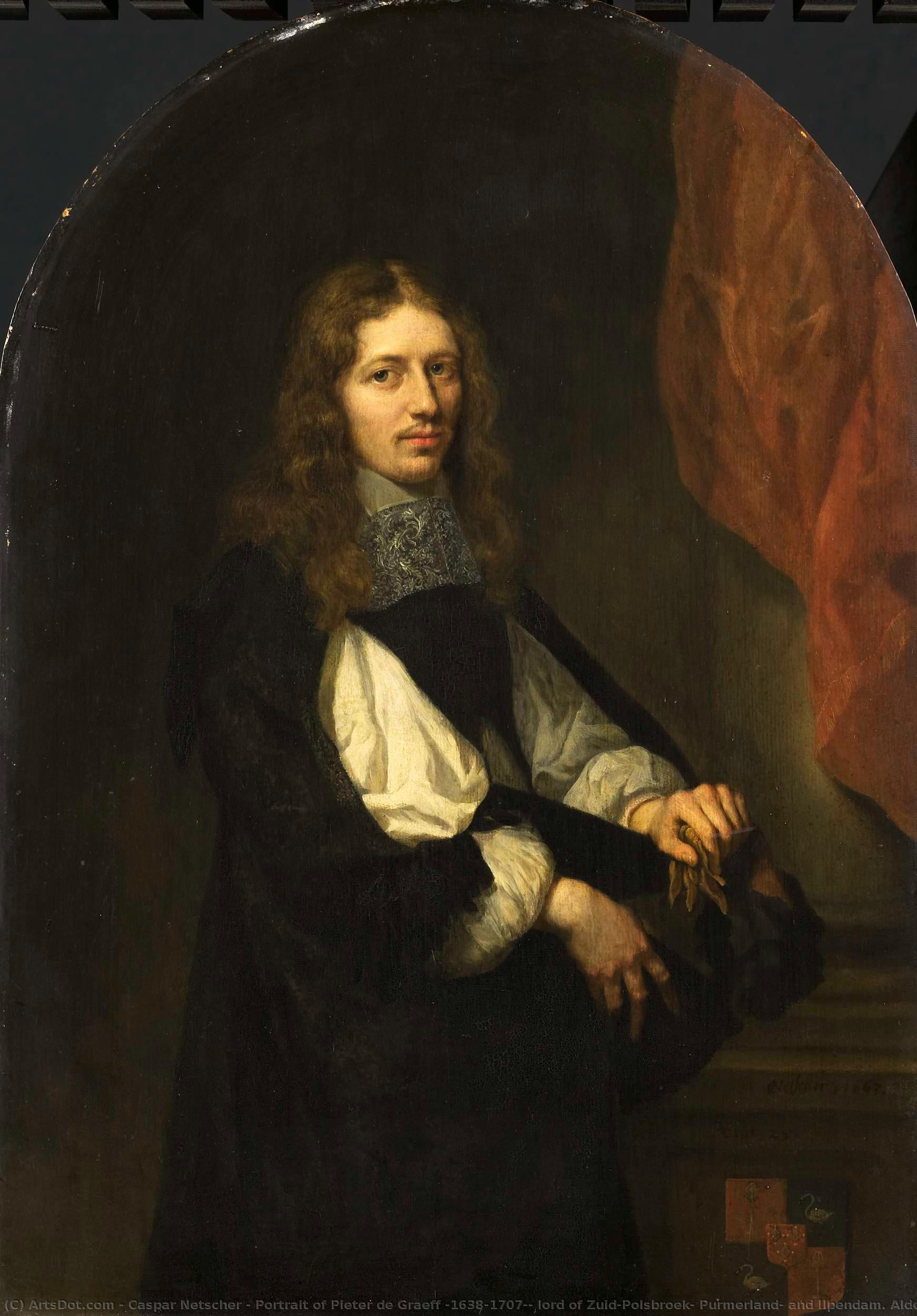 Portrait Of Pieter De Graeff (1638-1707), Lord Of Zuid-polsbroek, Purmerland, And Ilpendam. Alderman Of Amsterdam, Caspar Netscher, 1663 — Caspar Netscher