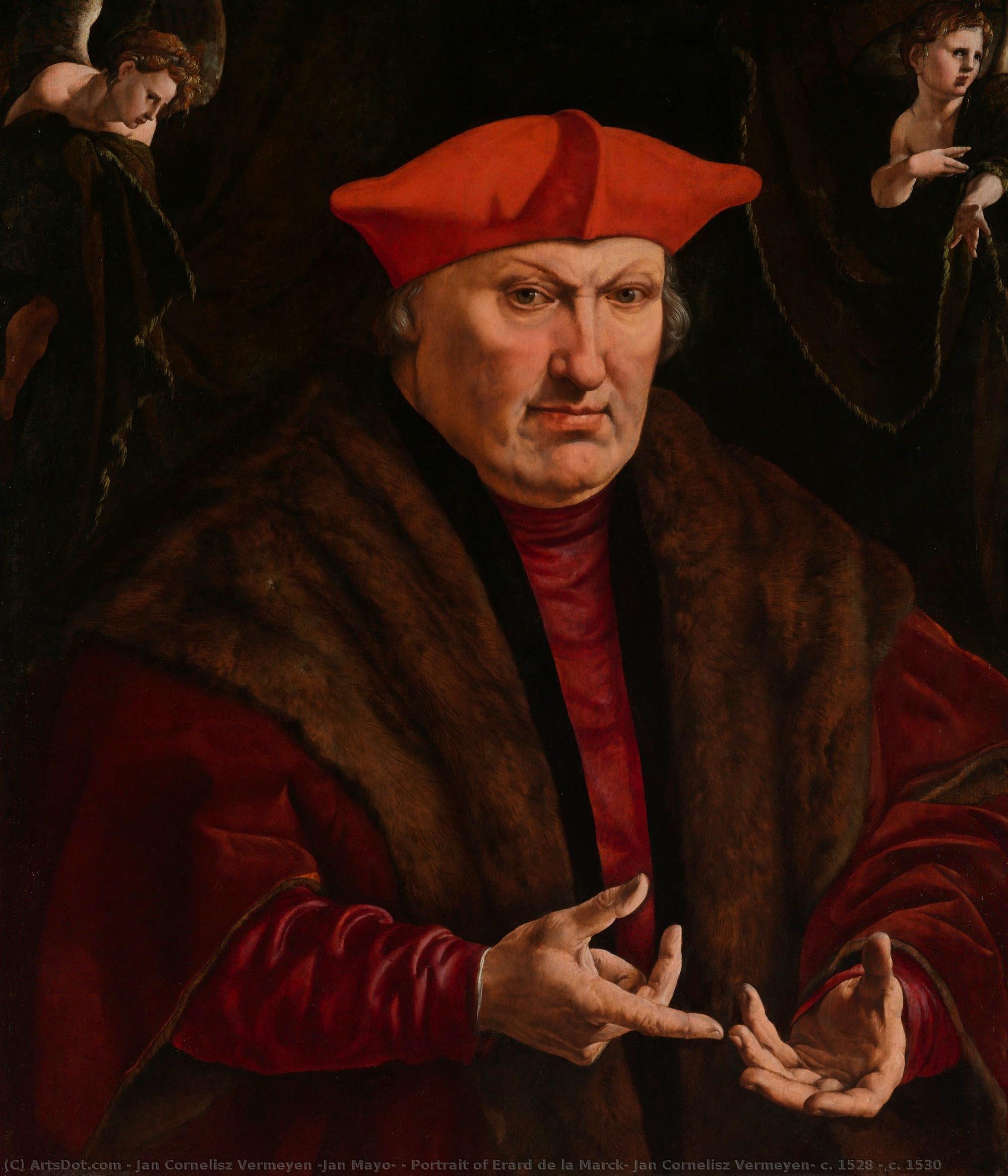 Portrait Of Erard De La Marck, Jan Cornelisz Vermeyen, C. 1528 - C. 1530 — Jan Cornelisz Vermeyen (jan Mayo)