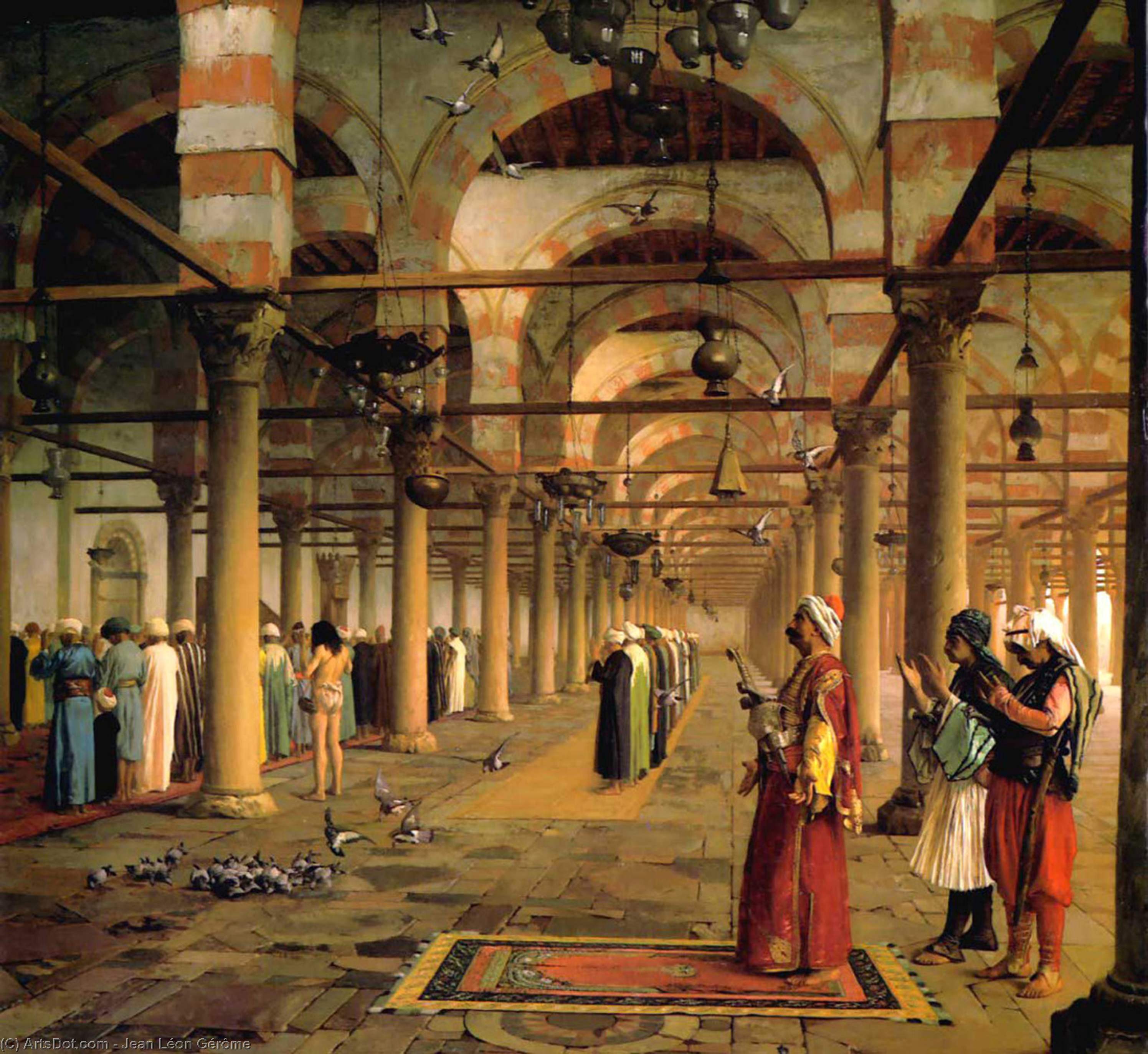 Öffentliche Gebet Im Moschee Von Amr, Kairo — Jean-léon Gérôme