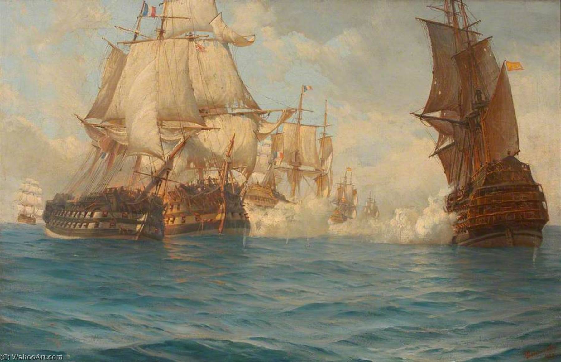 The Battle Of Trafalgar, 21 October 1805 — Thomas Jacques Somerscales