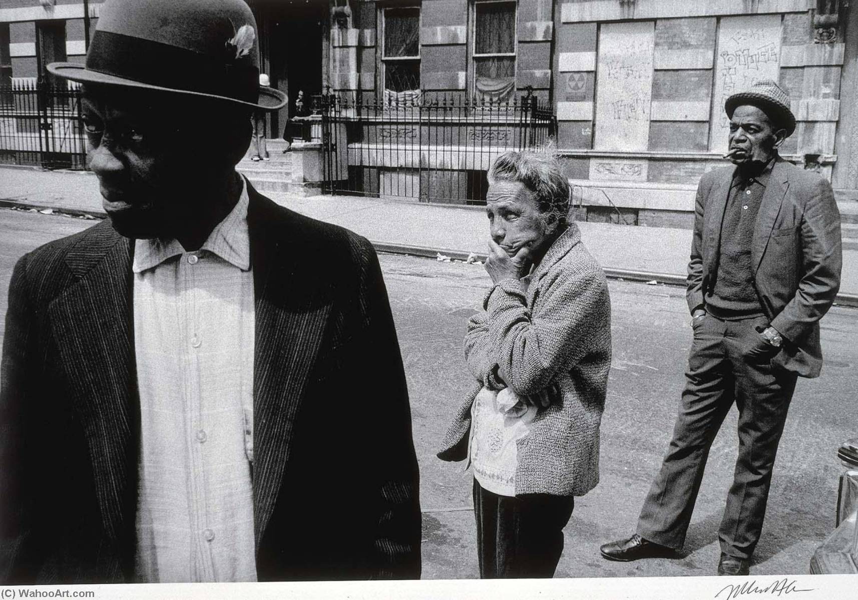 Untitled Nyc (137th Street) (three Figures), From The Series Hats And Hat Nots — Jules Allen