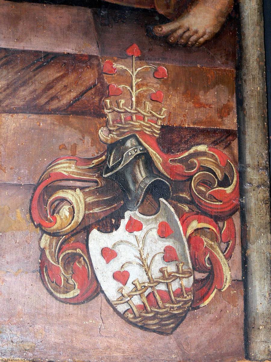 Annunciation (detail Coats Of Arms Of The Donor) — Hans Süss Von Kulmbach