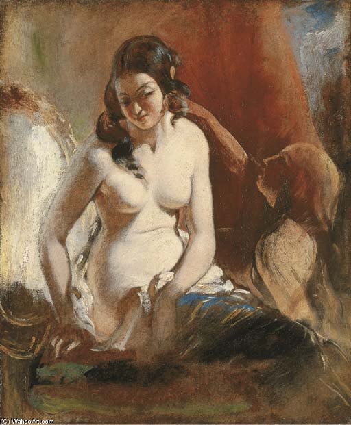 Study Of A Girl At Her Toilet — William Etty