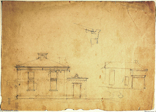 Two Front Elevations — Thomas Cole