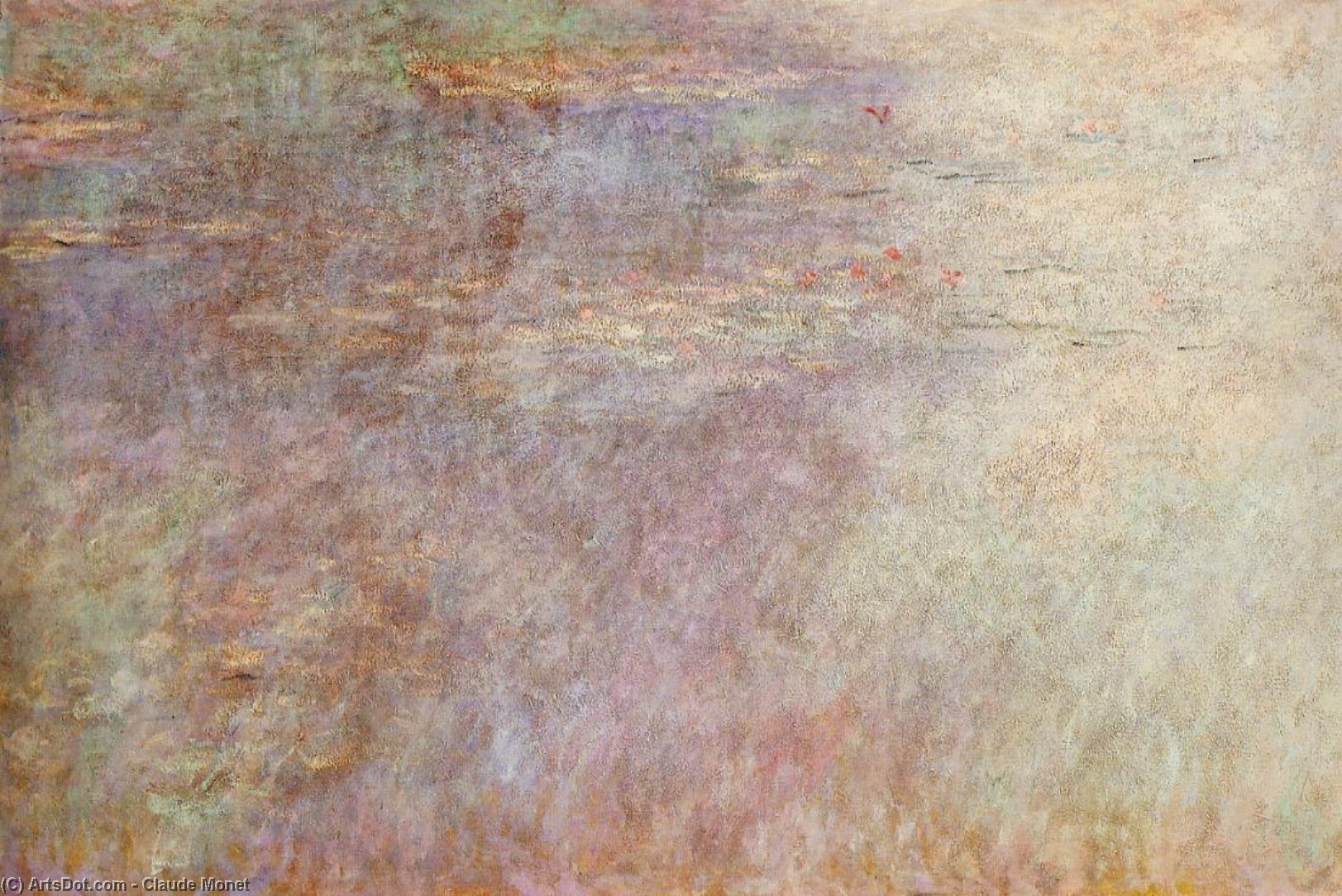 Water-lillies Pond (left Half) — Клод Моне