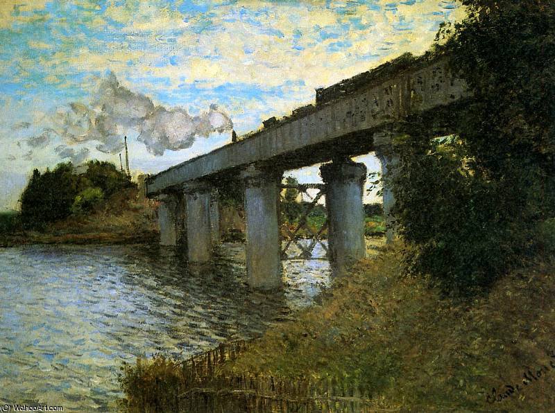 The Rail Bridge Sun — クロード・モネ