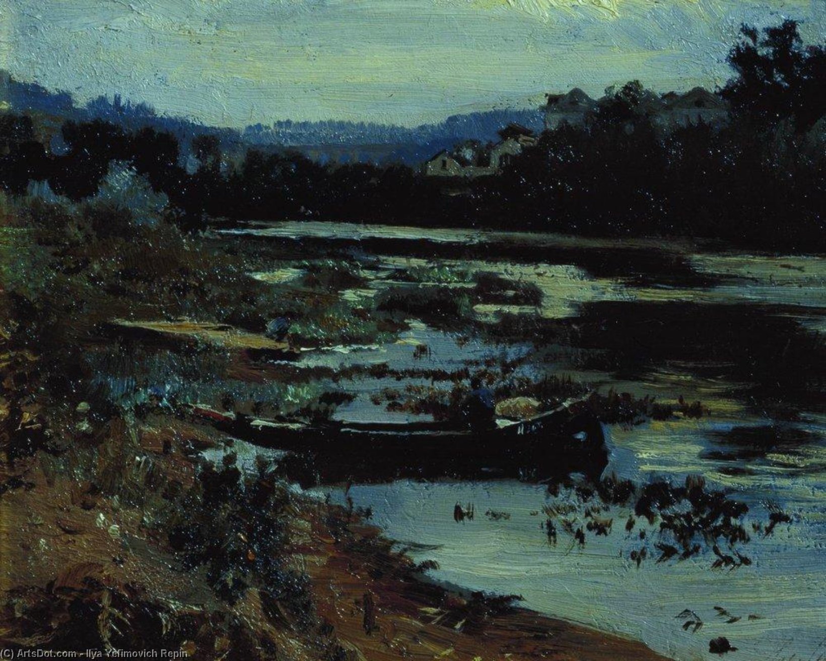 Landscape With Boat — Ilya Yefimovich Repin