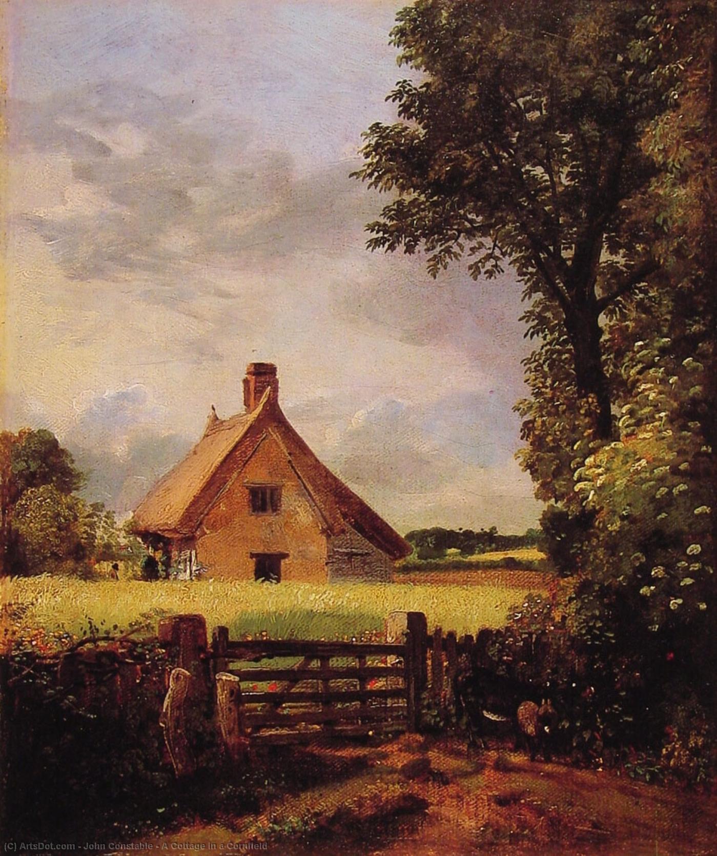 A Cottage In A Cornfield — Джон Констабл