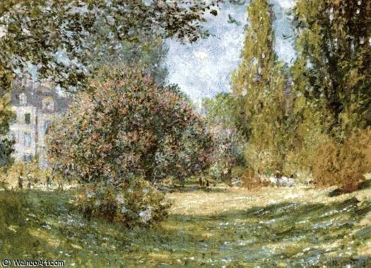 Paisaje - Parque Monceau, París — Claude Monet