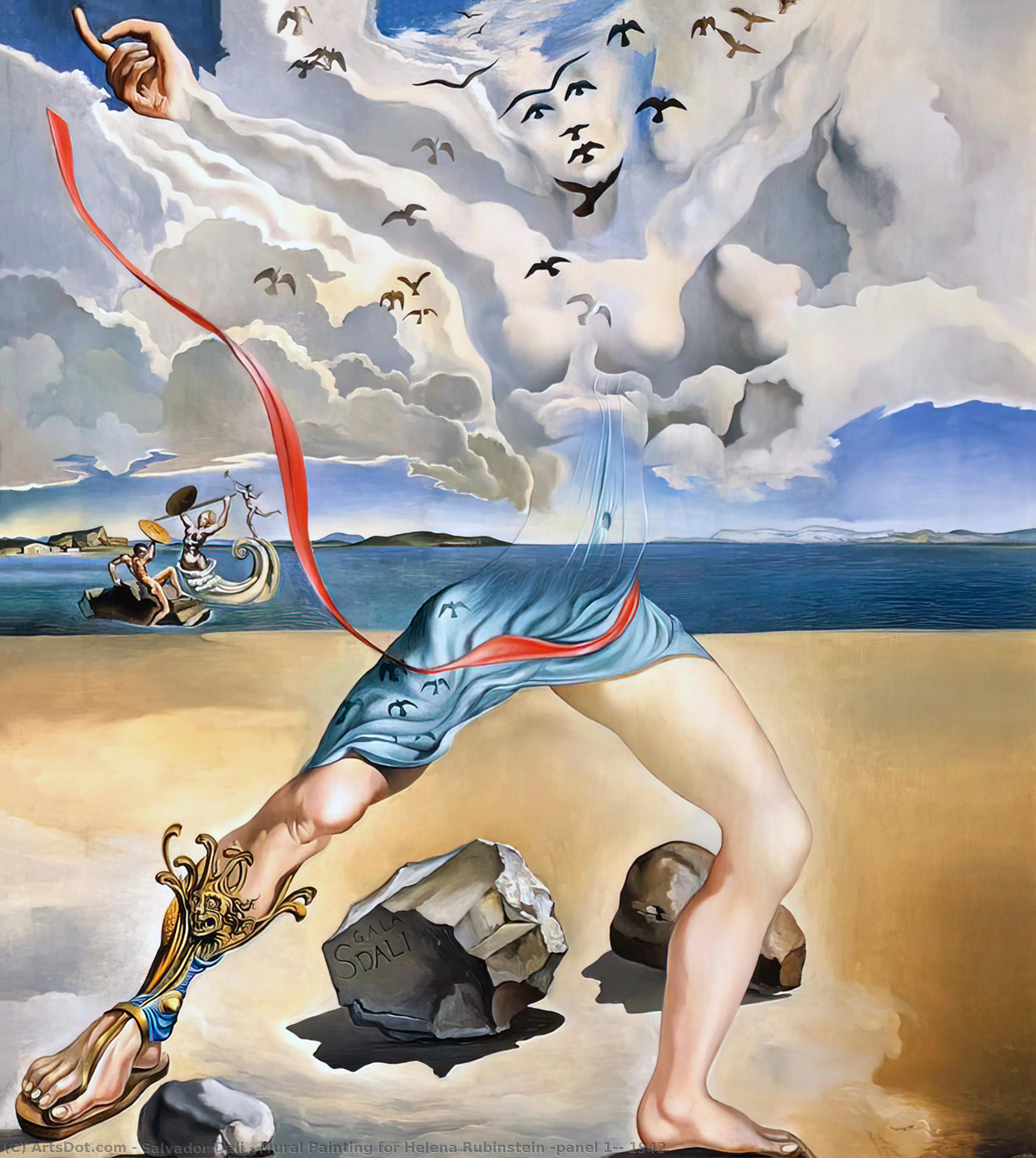 Mural Gemälde Für Helena Rubinstein (panel 1) — Salvador Dalí