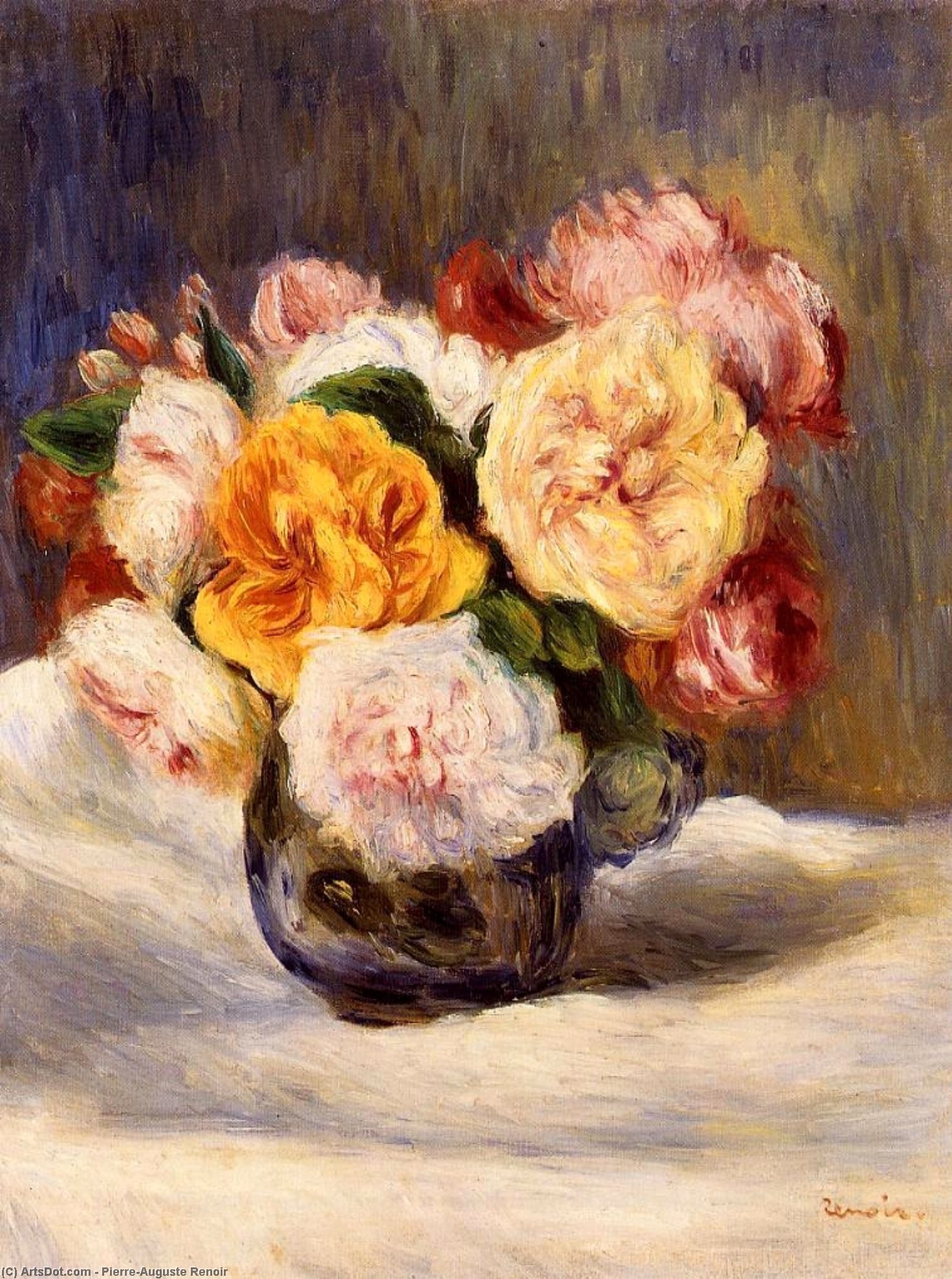 Bouquet Of Roses — Pierre-auguste Renoir