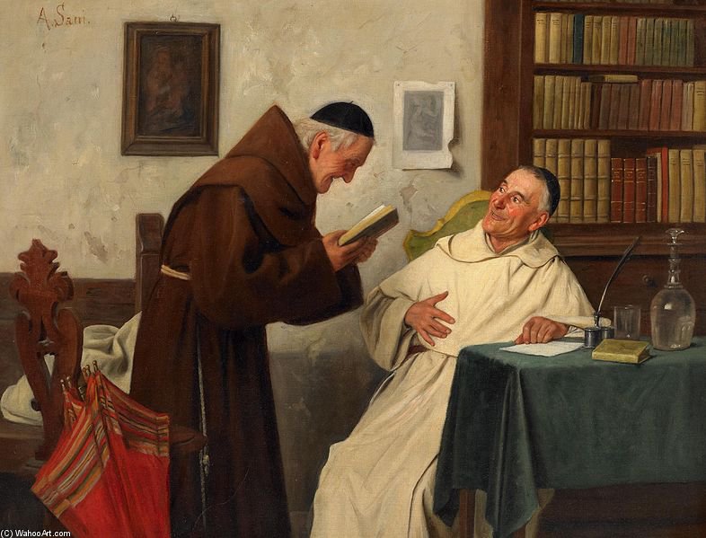 In The Monastery Library — Alessandro Sani