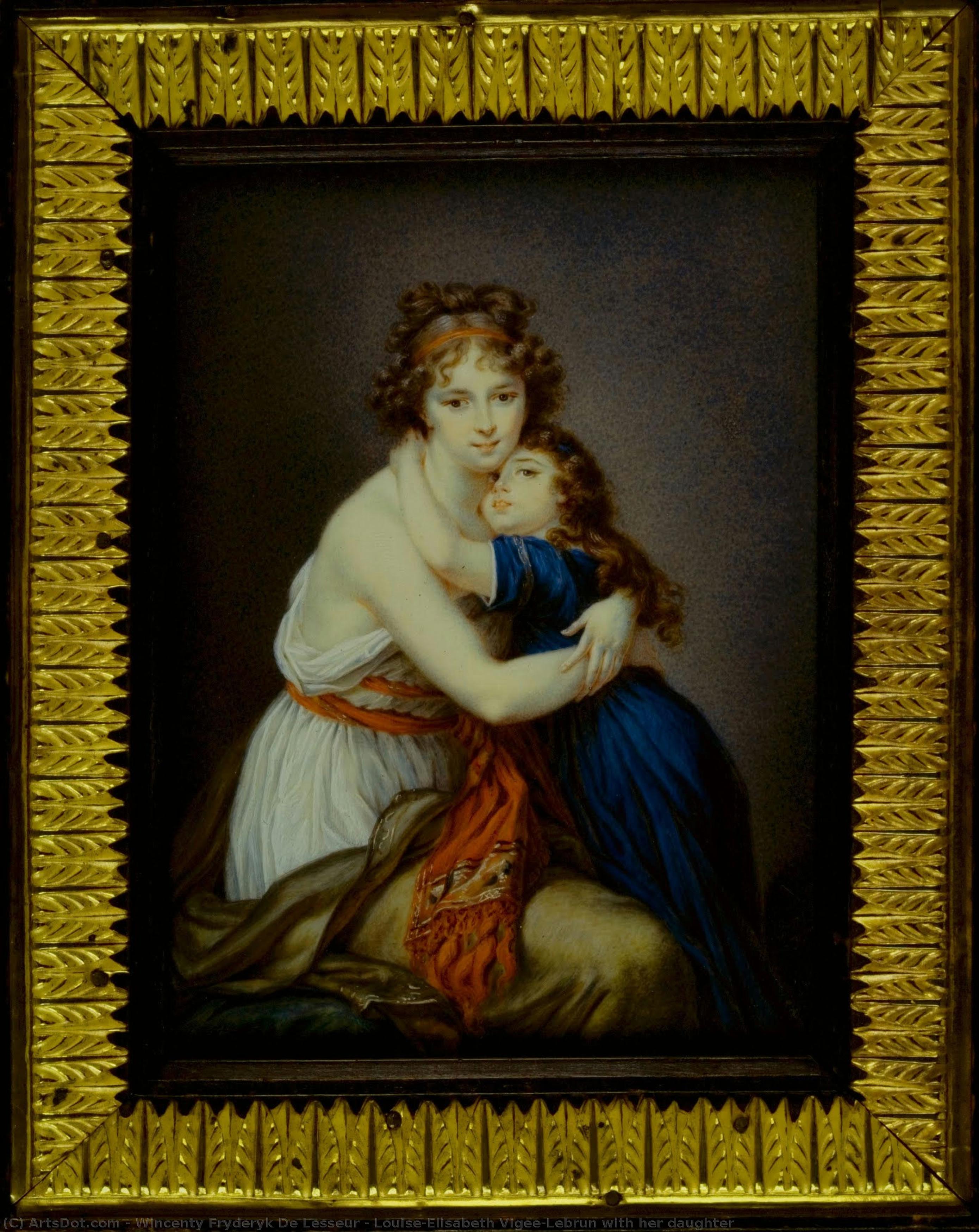 Louise-elisabeth Vigee-lebrun With Her Daughter — Wincenty Fryderyk De Lesserowicz