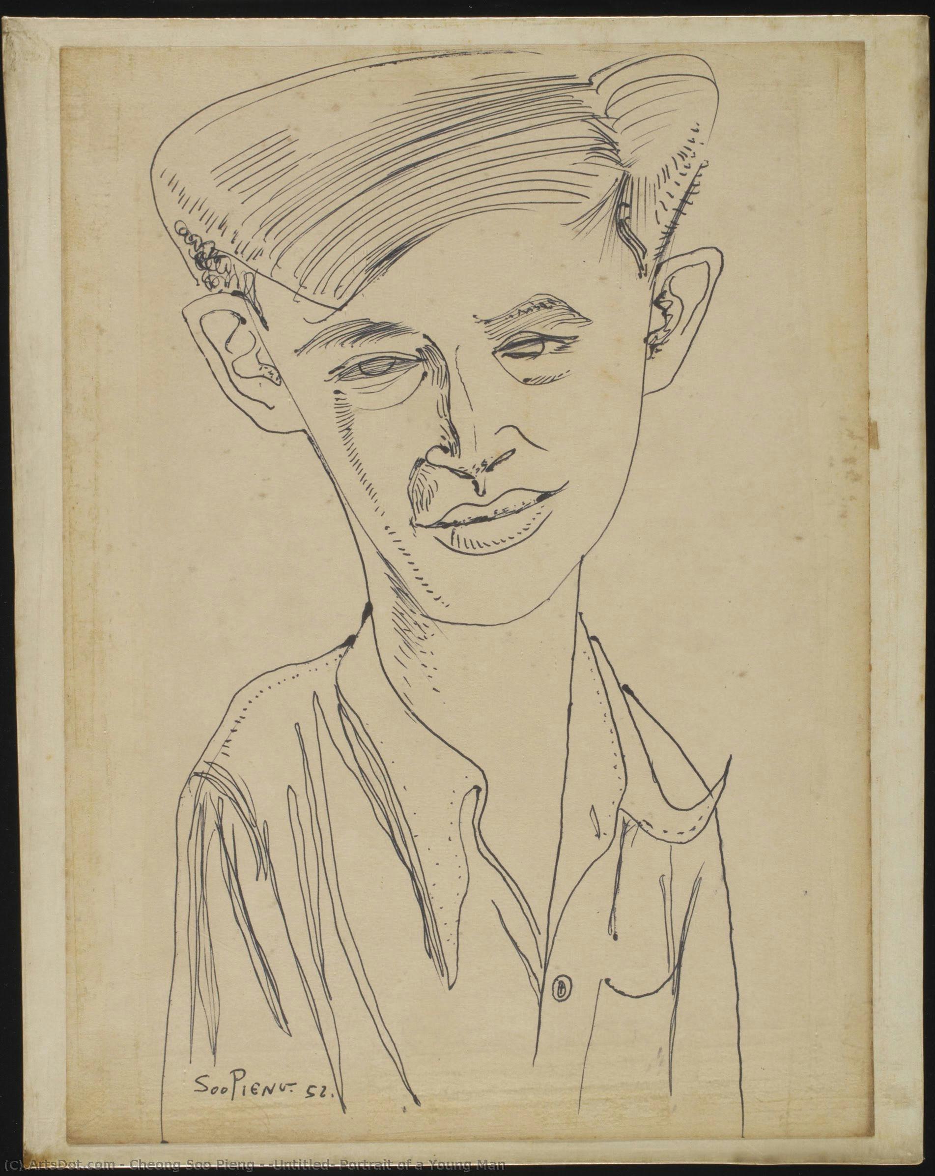 (untitled) Portrait Of A Young Man — Cheong Soo Pieng