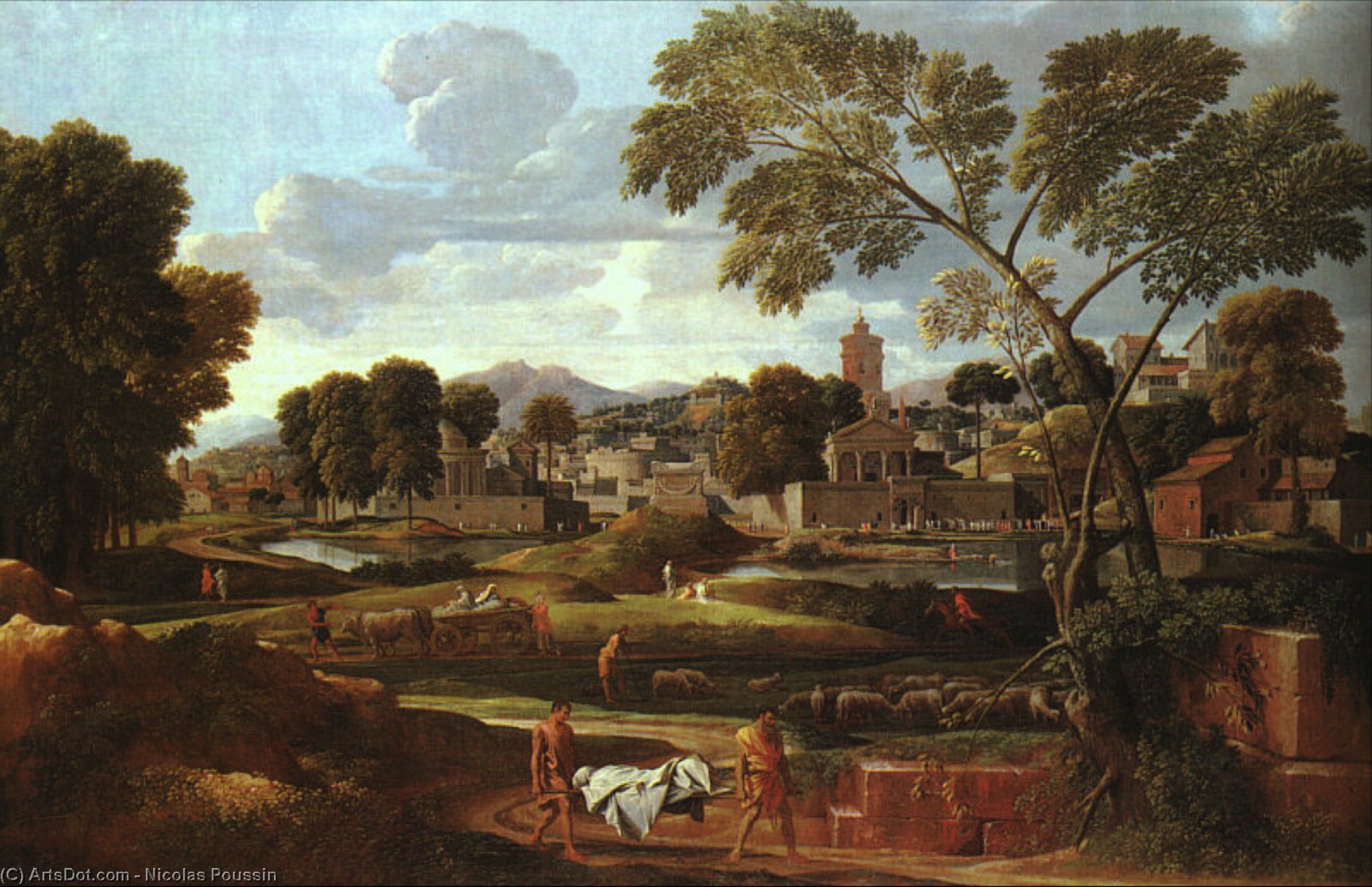 The Funeral Of Phocion, National Museum Of Wal — Nicolas Poussin
