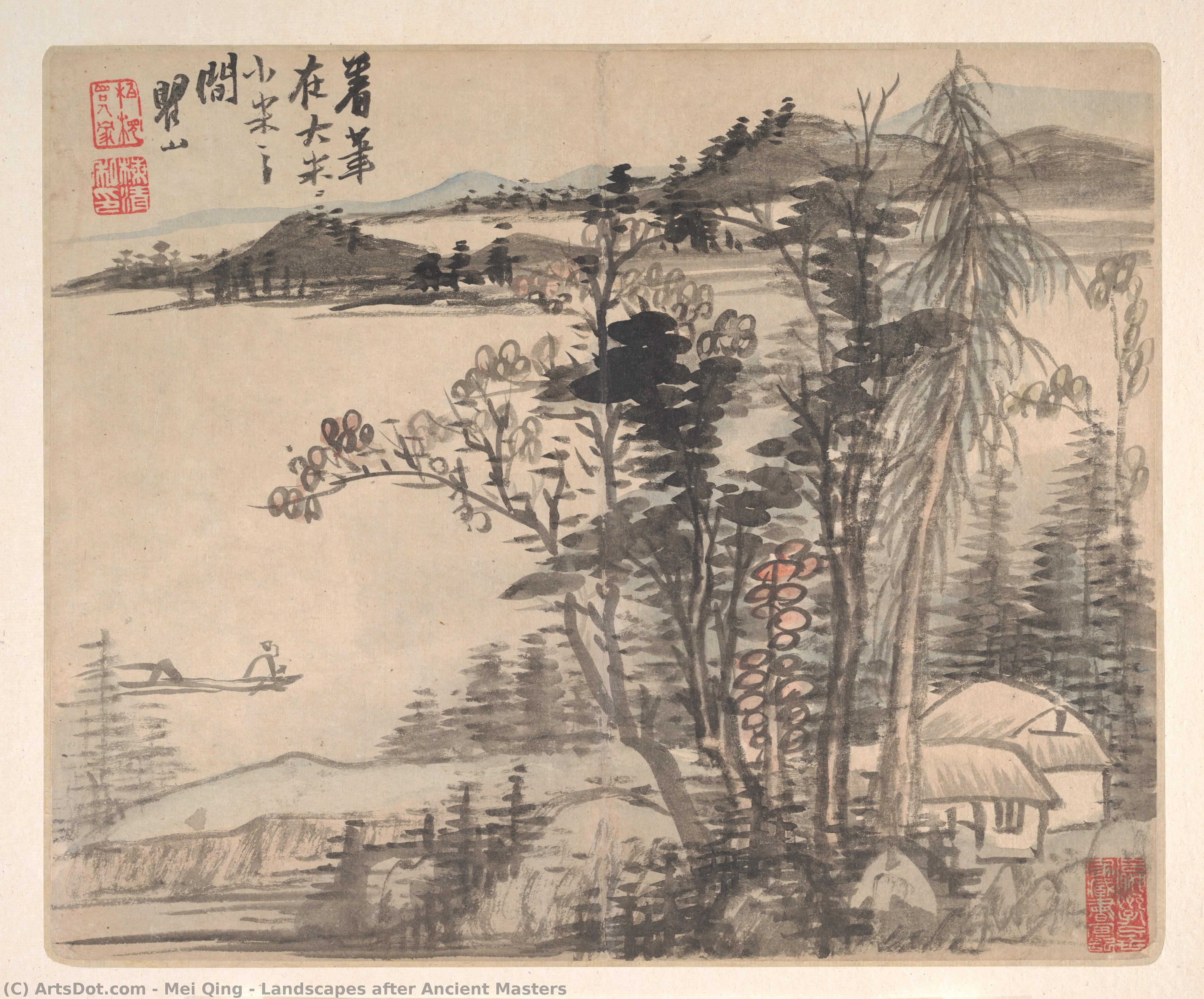 Landscapes After Ancient Masters — Mei Qing