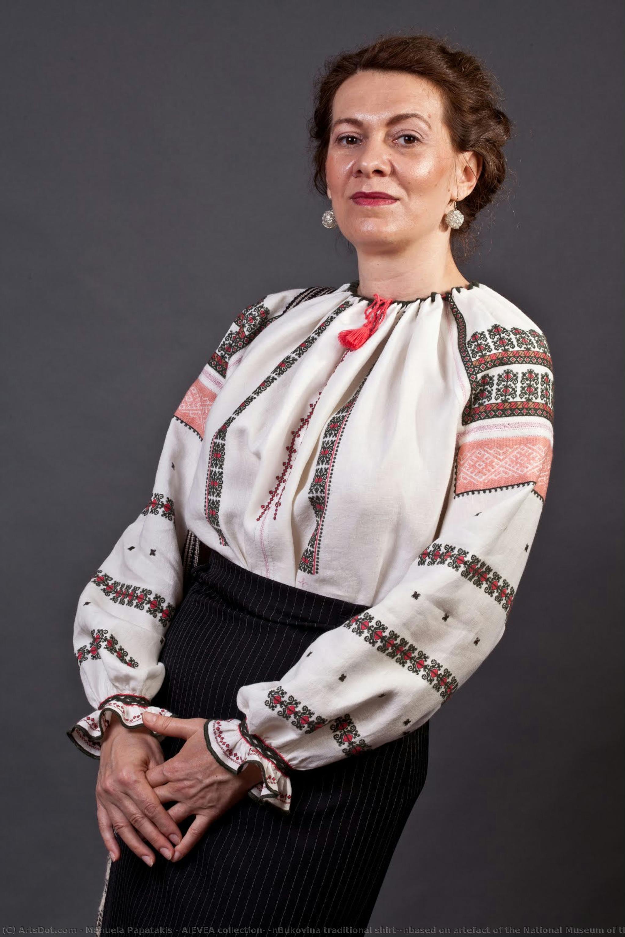 Aievea Collection; \nbukovina Traditional Shirt;\nbased On Artefact Of The National Museum Of The Romanian Peasant — Manuela Papatakis