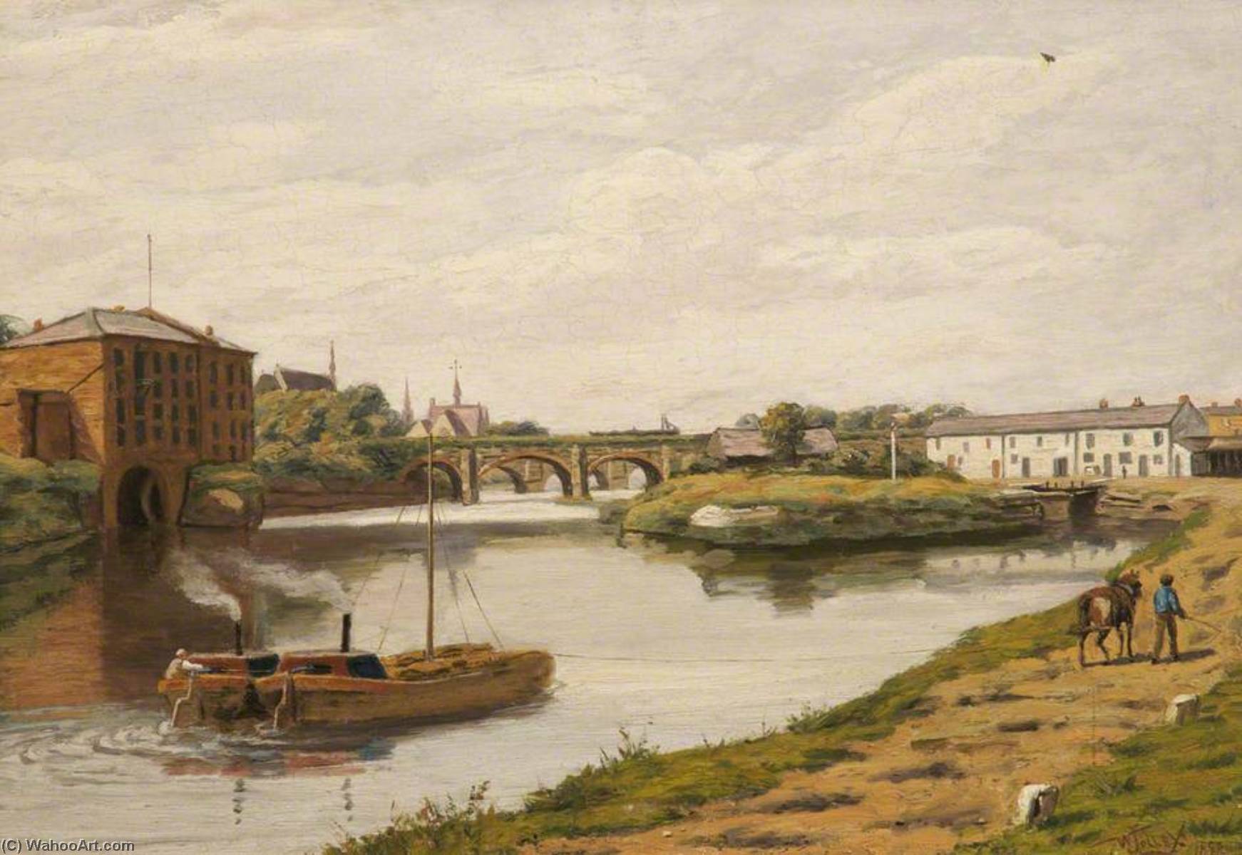 Barton Corn Mill And Aqueduct — William Worthington Jolley