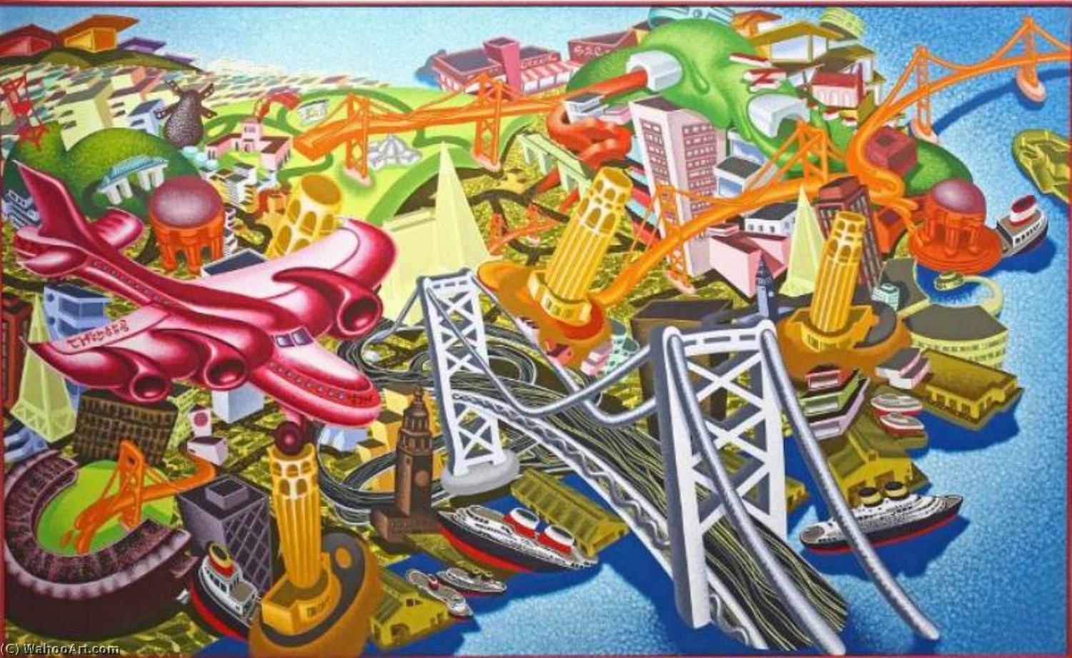 View Od Sf Red Plane — Peter Saul