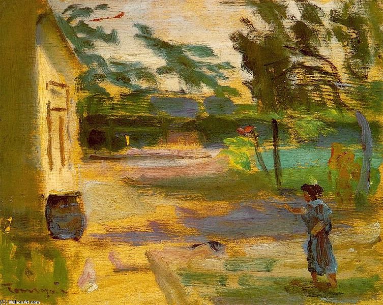Courtyard In Sunshine — János Tornyai