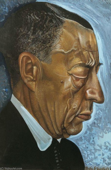Portrait Of Composer Rachmaninov — Boris Dmitrievich Grigoriev