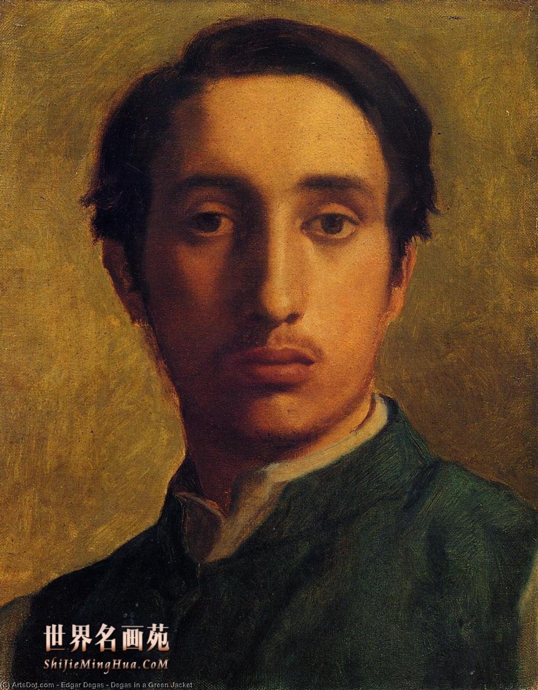 Degas In A Green Jacket — Edgar Degas