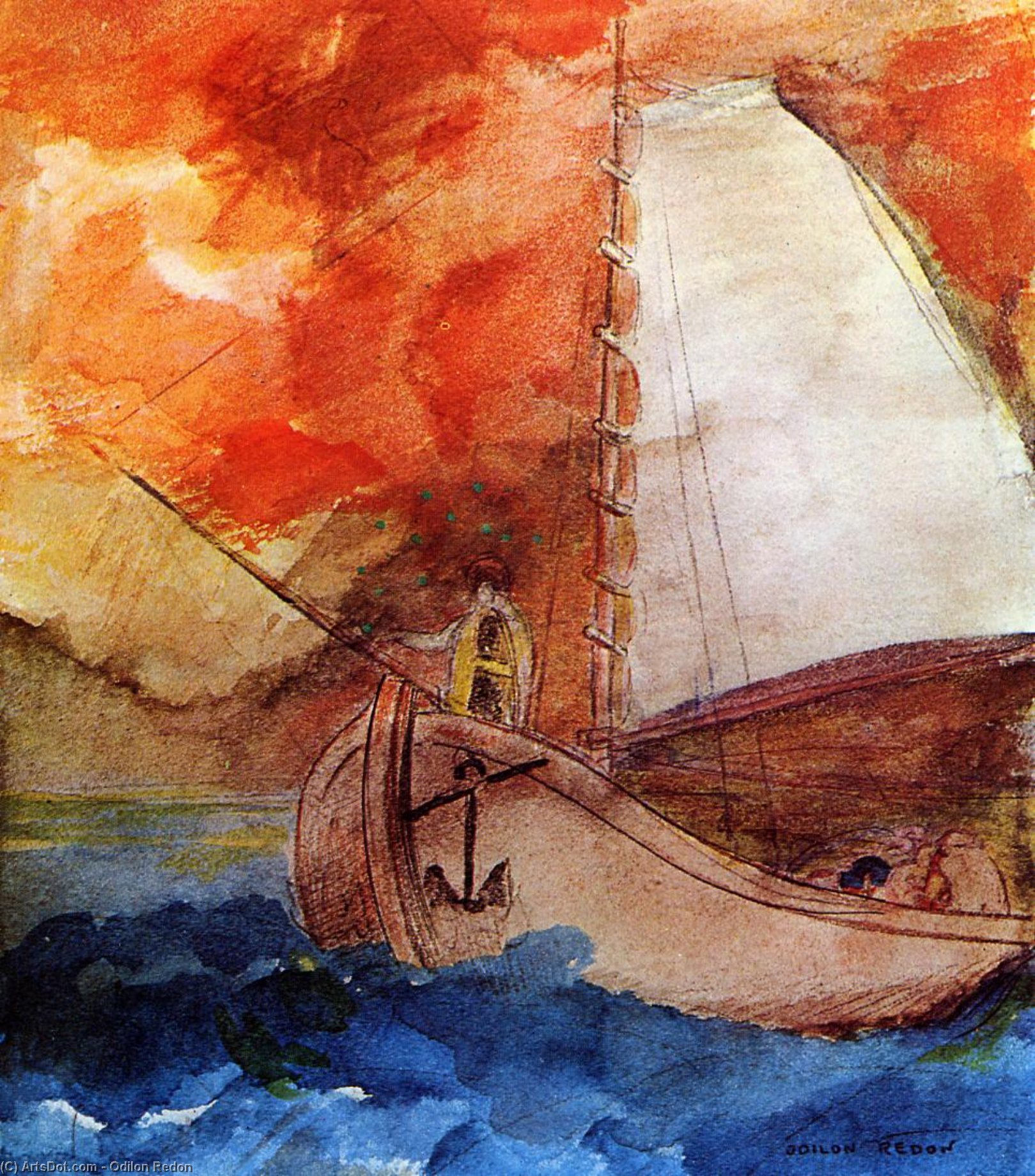 The Boat 1 — オディロン・レドン