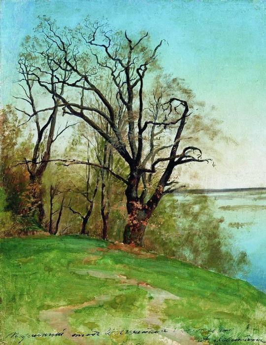 Oak On The Riverbank — Isaak Ilyich Levitan