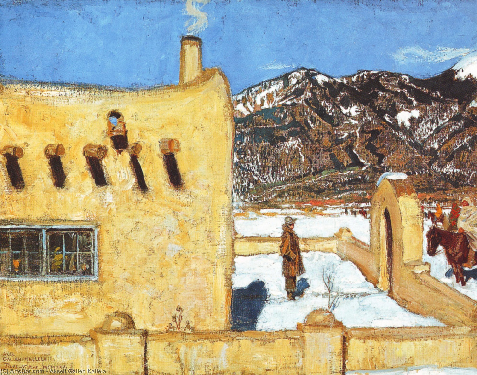 The Artist Dwelling In Taos — Akseli Gallen-kallela