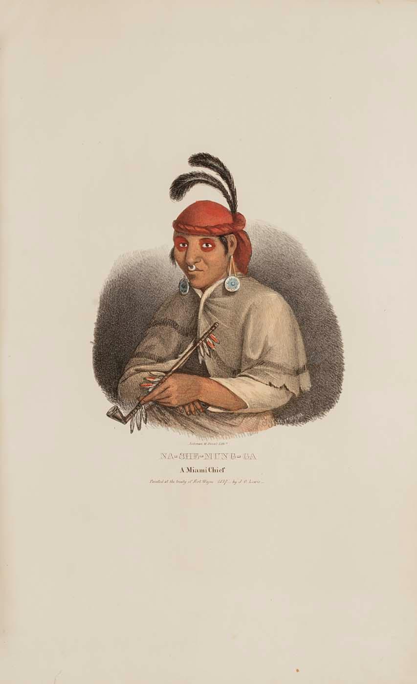 Na She Mung Ga, A Miami Chief, From The Aboriginal Portfolio — James Otto Lewis