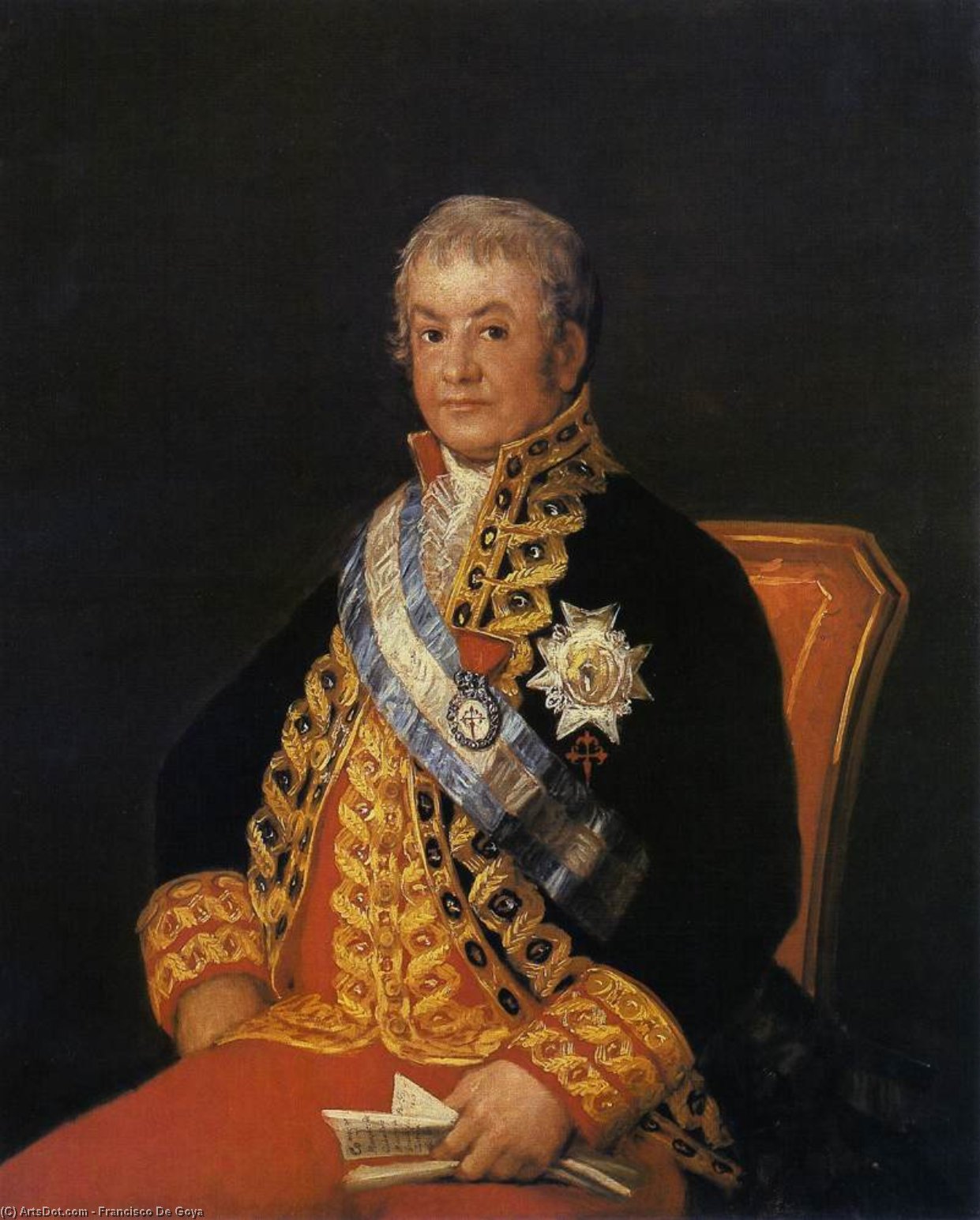 Título Traducido: Retrato De José Antonio, Marqués Caballero Kepmesa — Francisco José De Goya Y Lucientes
