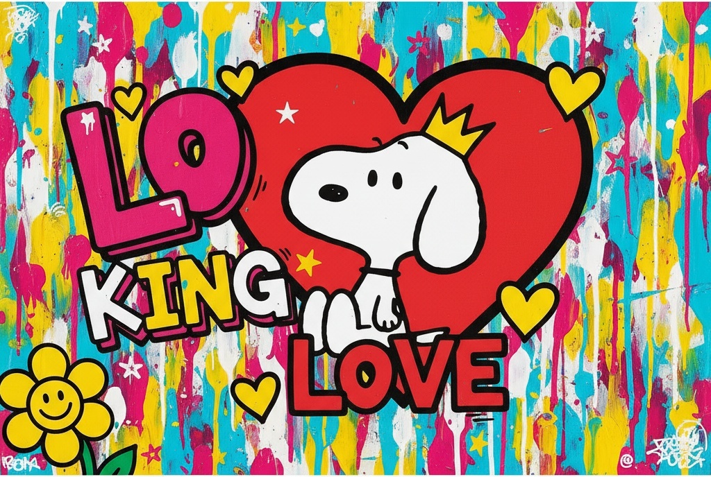 Royal Heart Of Chaos: A Vibrant Symphony Of Street Art And Spontaneous Color — Laurent Charpentier