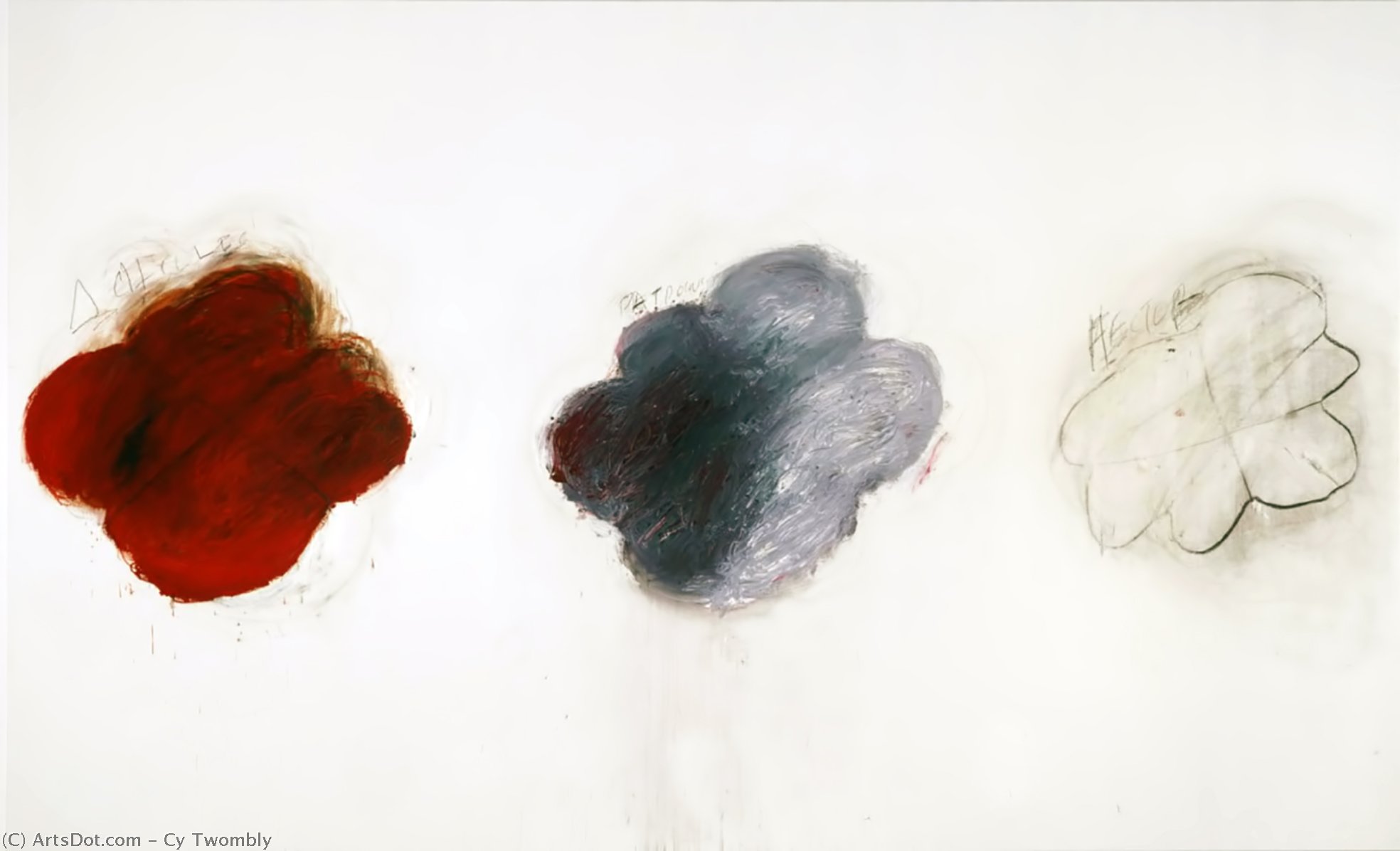 Fifty Days At Iliam. Shades Of Achilles, Patroclus, And Hector — Cy Twombly
