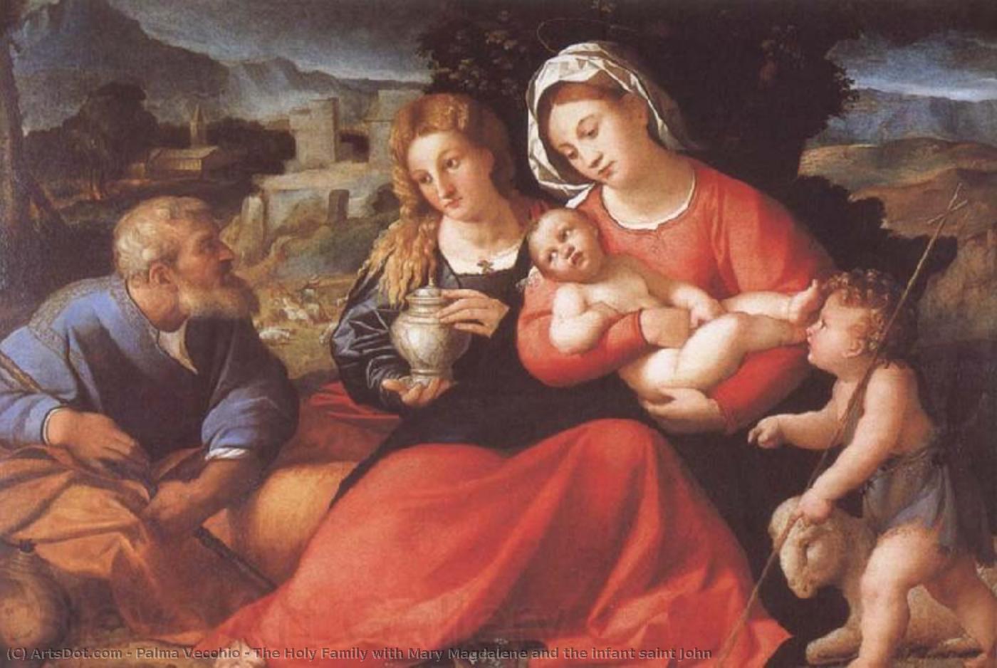 The Holy Family With Mary Magdalene And The Infant Saint John — Palma Vecchio