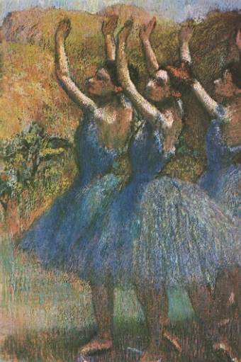 Violet Tutues — Edgar Degas