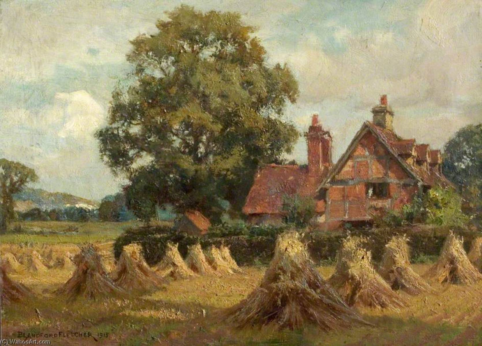 Bletchworth Quarry, Seen From Lower Lane Cottages, Dorking, Surrey — William Teulon Blandford Fletcher
