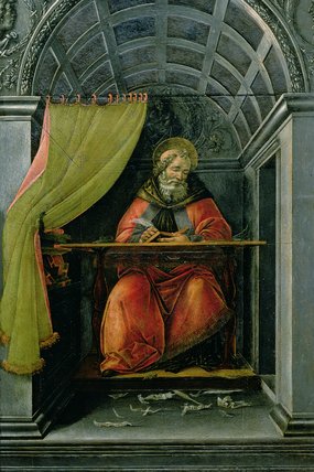 St. Augustine In His Cell — Боттичелли