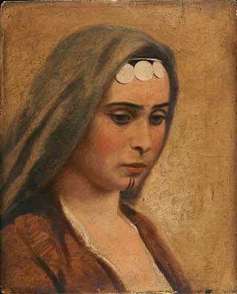 Head Of An Arab Girl, (painting) — Miner Kilbourne Kellogg
