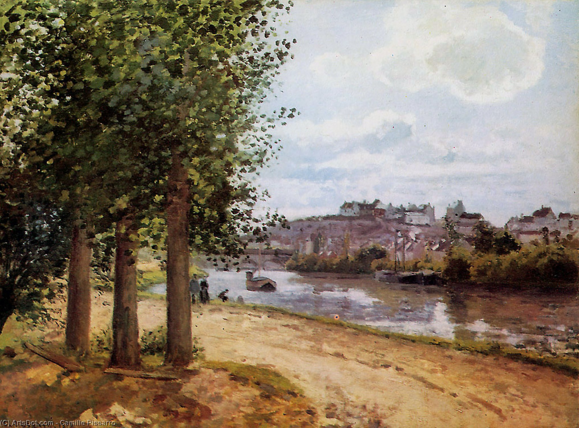Pontoise Banks Of The Oise — Camille Pissarro