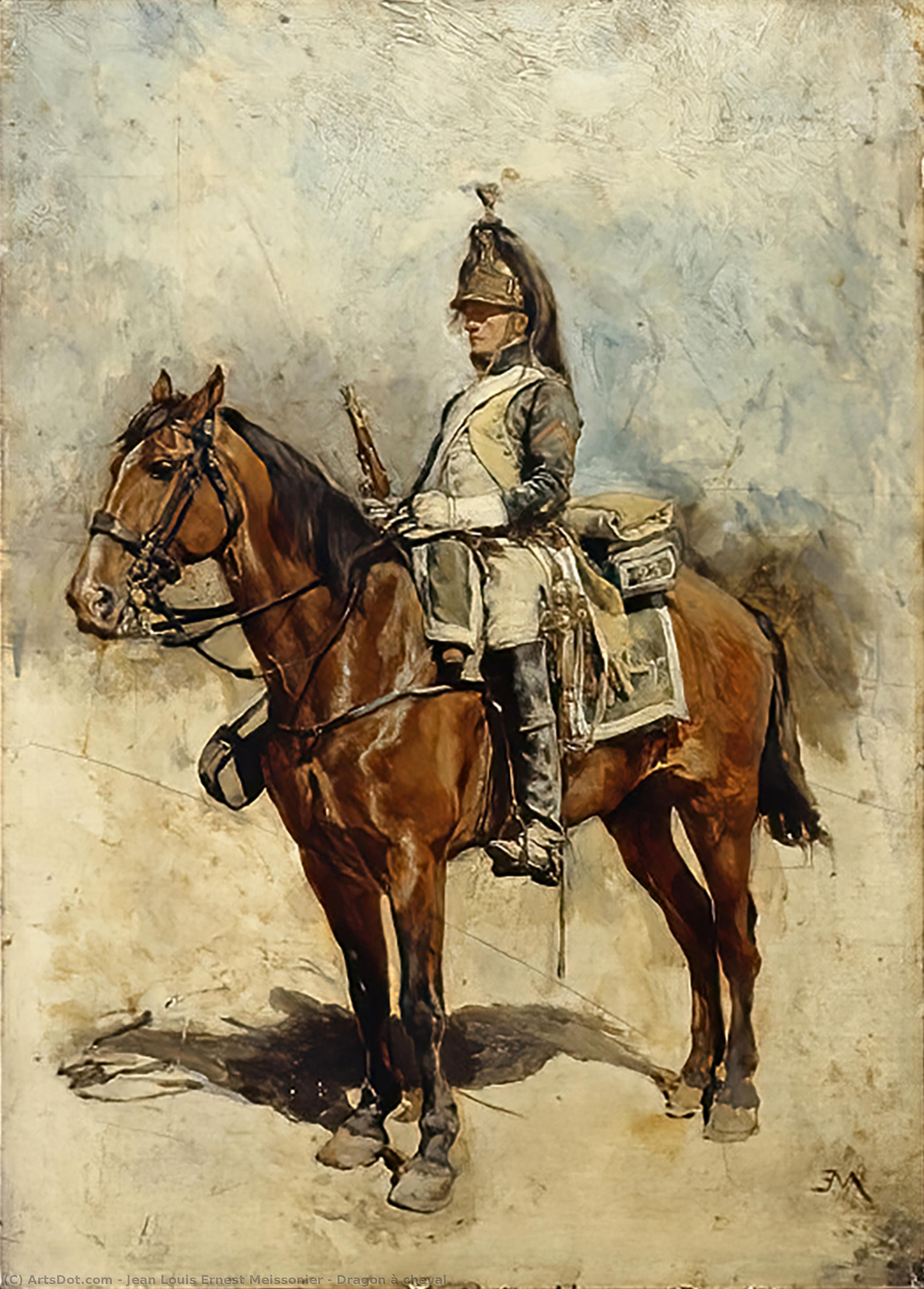 Dragon À Cheval — ジャン＝ルイ・エルネスト・メイソニエ