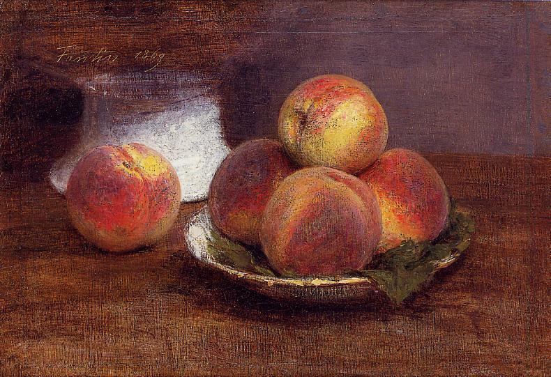Bowl Of Peaches — Henri Fantin-latour